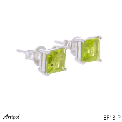 Earrings EF18-P with real Peridot