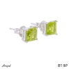 Earrings EF18-P with real Peridot