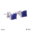 Earrings EF18-S with real Sapphire