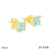 Earrings EF18-TBV with real Blue topaz