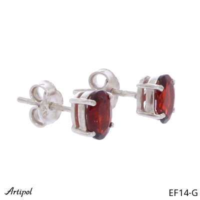 Earrings EF14-G with real Garnet