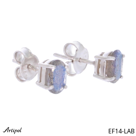 Boucles d'oreilles EF14-LAB en Labradorite véritable