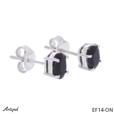 Earrings EF14-ON with real Black Onyx