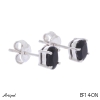 Boucles d'oreilles EF14-ON en Onyx noir véritable
