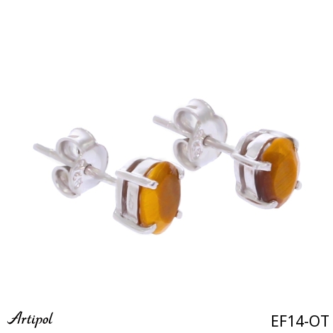 Earrings EF14-OT with real Tiger’s Eye