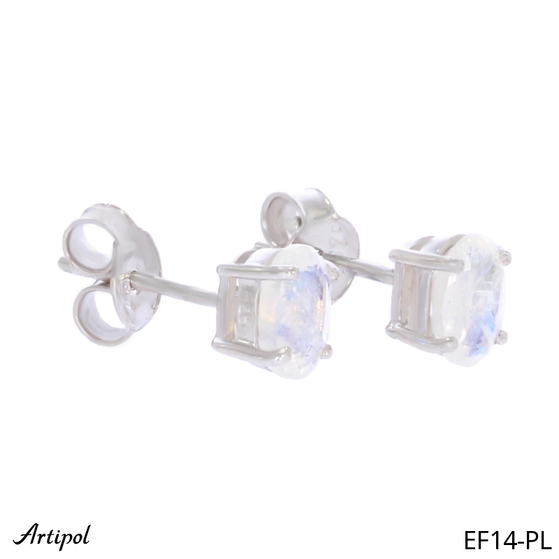 Earrings EF14-PL with real Moonstone