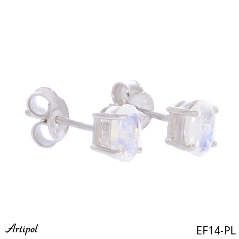 Earrings EF14-PL with real Moonstone