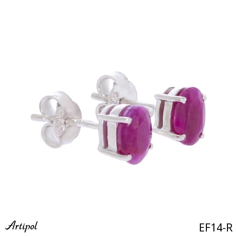 Boucles d'oreilles EF14-R en Rubis véritable