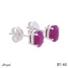 Earrings EF14-R with real Ruby