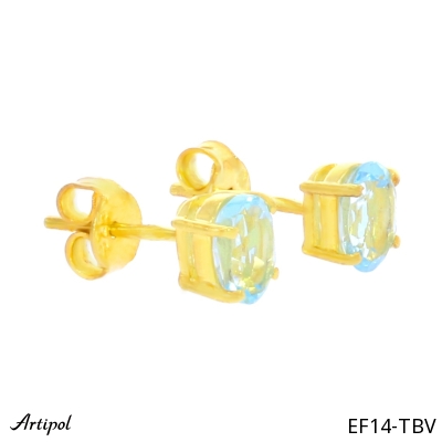 Ohrringe EF14-TBV mit echter Blauem Topas