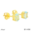 Boucles d'oreilles EF14-TBV en Topaze bleue véritable