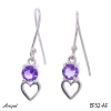Earrings EF52-AF with real Amethyst