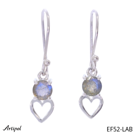 Earrings EF52-LAB with real Labradorite