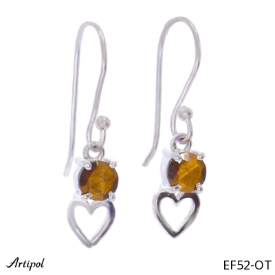 Earrings EF52-OT with real Tiger's eye