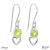 Boucles d'oreilles EF52-P en Péridot véritable