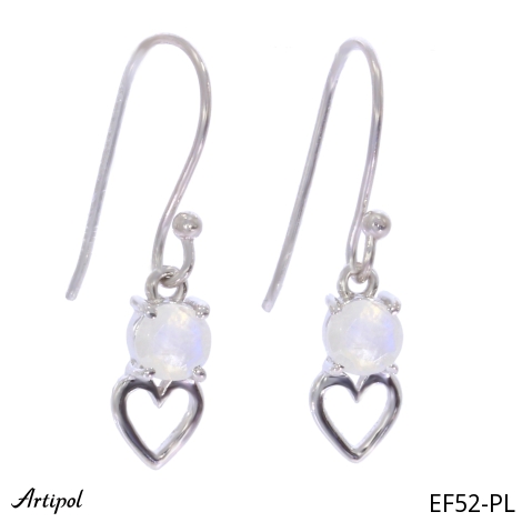 Boucles d'oreilles EF52-PL en Pierre de lune véritable
