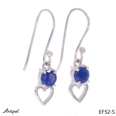 Earrings EF52-S with real Sapphire