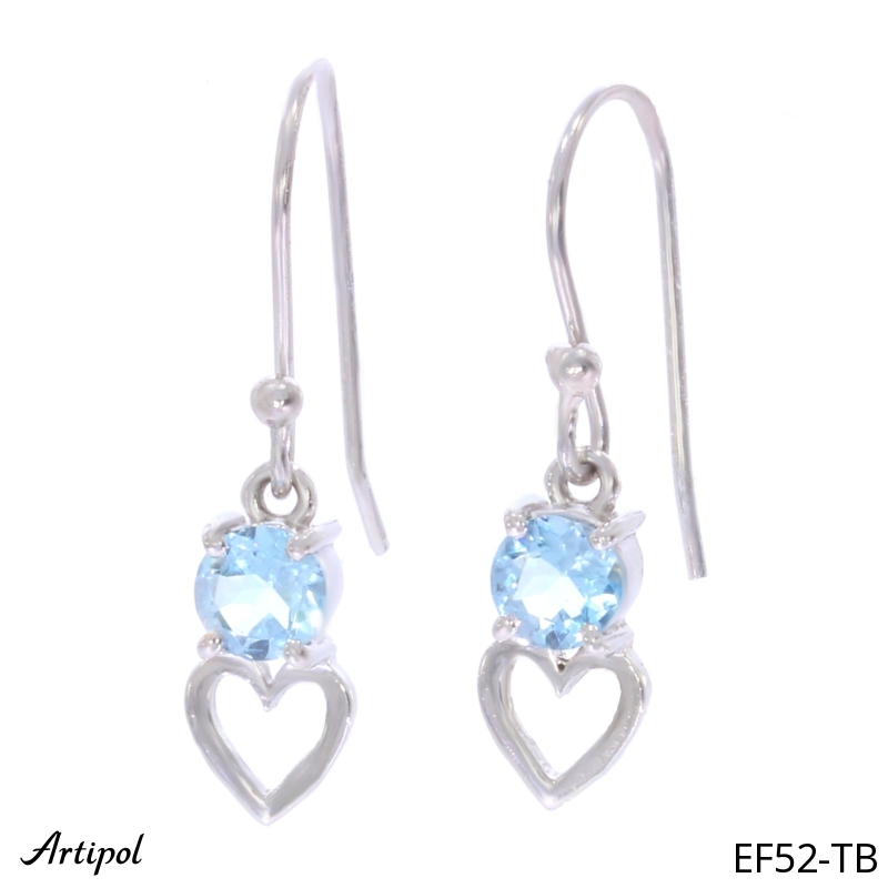 Ohrringe EF52-TB mit echter Blauem Topas