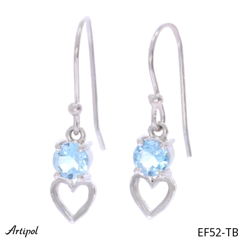 Ohrringe EF52-TB mit echter Blauem Topas