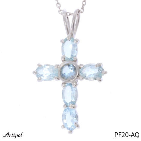 Pendentif PF20-AQ en Aigue-marine véritable