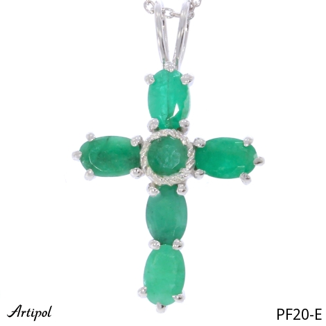 Pendant PF20-E with real Emerald