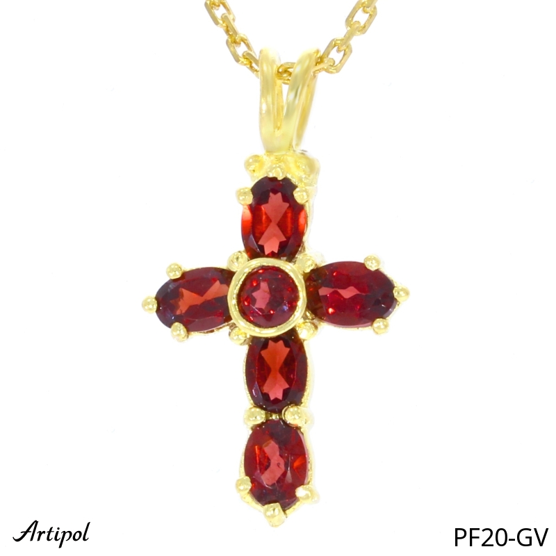 Pendant PF20-GV with real Garnet