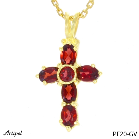 Pendant PF20-GV with real Garnet