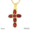 Pendant PF20-GV with real Garnet
