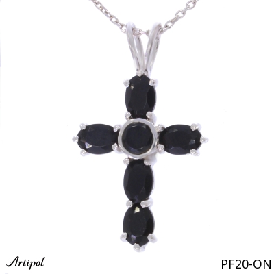 Pendentif PF20-ON en Onyx noir véritable