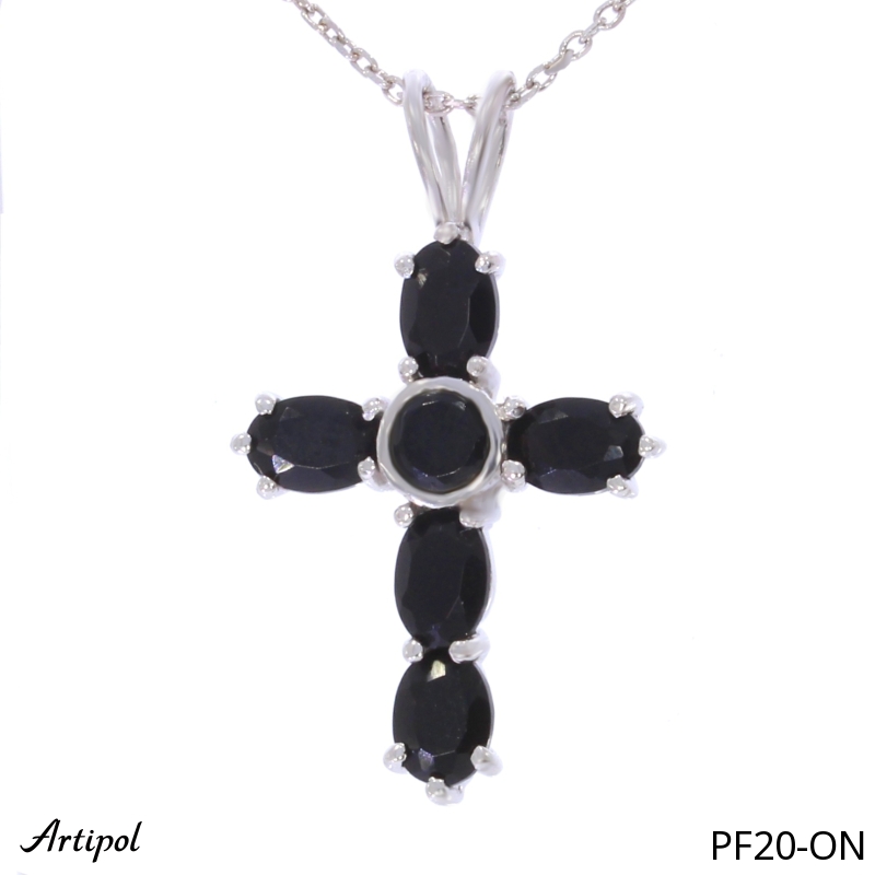 Pendentif PF20-ON en Onyx noir véritable