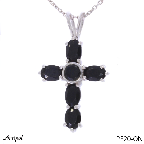 Pendentif PF20-ON en Onyx noir véritable