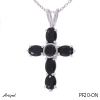 Pendant PF20-ON with real Black Onyx