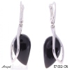 Earrings E7002-ON with real Black Onyx