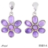 Earrings E5001-A with real Amethyst