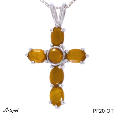 Pendentif PF20-OT en Oeil de tigre véritable