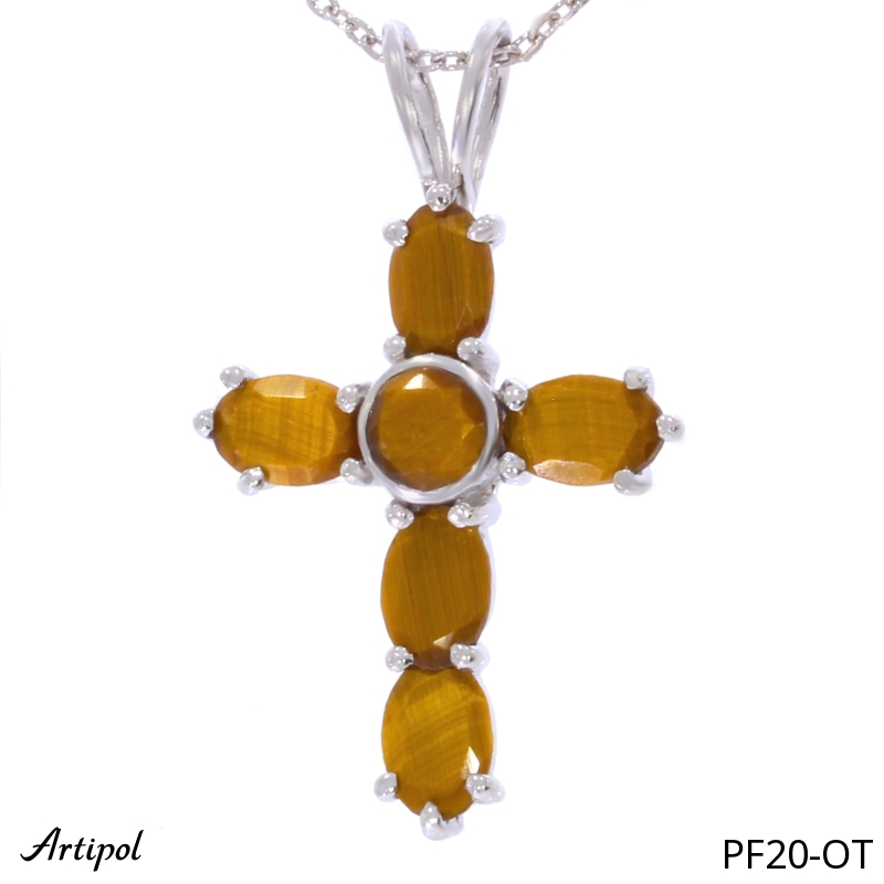Pendentif PF20-OT en Oeil de tigre véritable