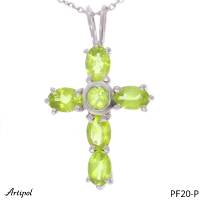 Pendant PF20-P with real Peridot