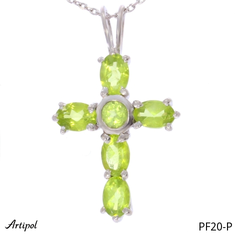 Pendant PF20-P with real Peridot