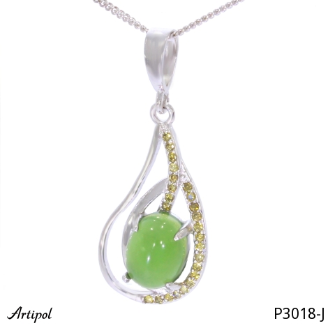 Anhänger P3018-J mit echter Jade