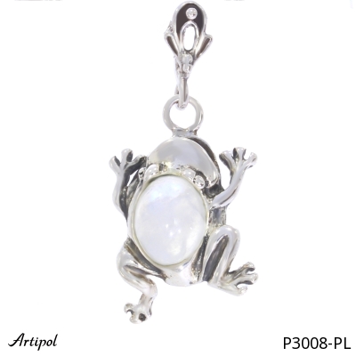 Pendant P3008-PL with real Moonstone