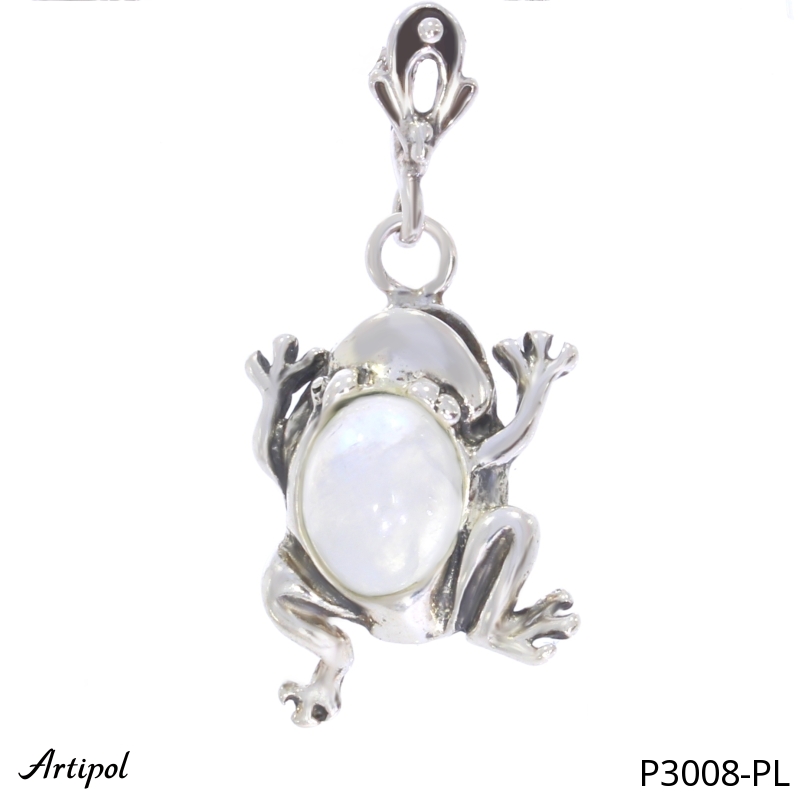 Pendant P3008-PL with real Moonstone