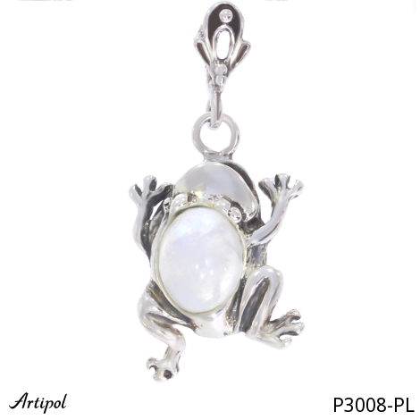 Pendant P3008-PL with real Moonstone