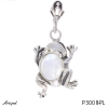 Pendant P3008-PL with real Moonstone