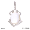 Pendant P3411-QR with real Rose quartz
