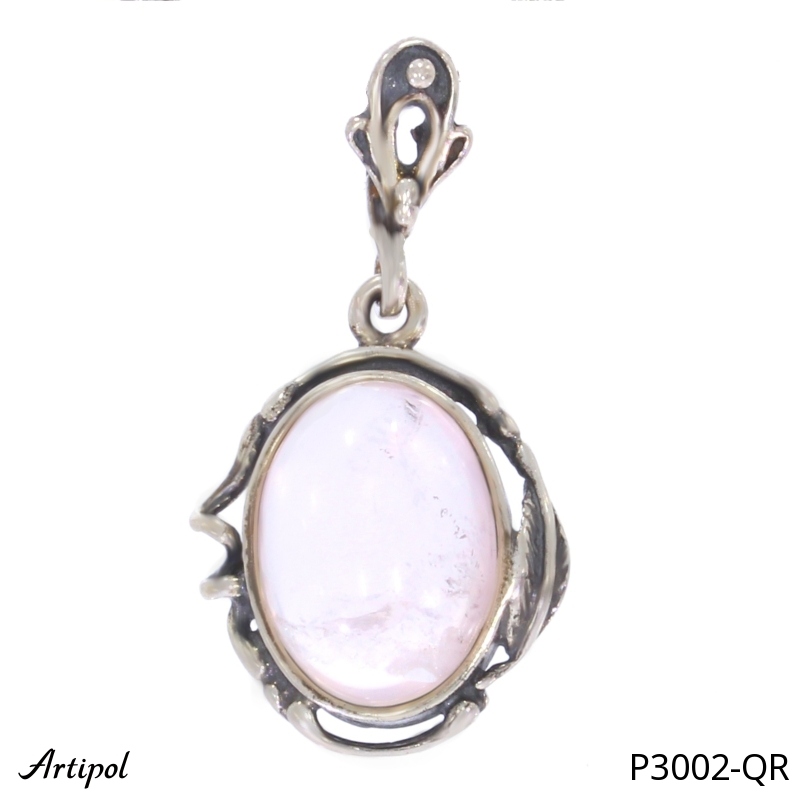 Pendentif P3002-QR en Quartz rose