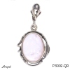 Pendentif P3002-QR en Quartz rose