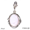 Pendentif P3002-QR en Quartz rose véritable