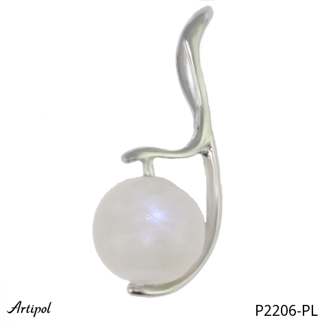 Pendant P2206-PL with real Moonstone