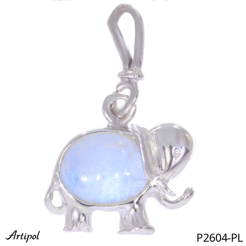Pendant P2604-PL with real Moonstone
