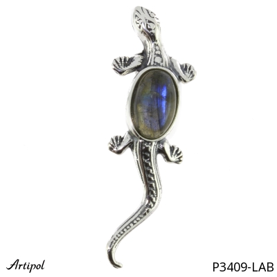 Pendant P3409-LAB with real Labradorite